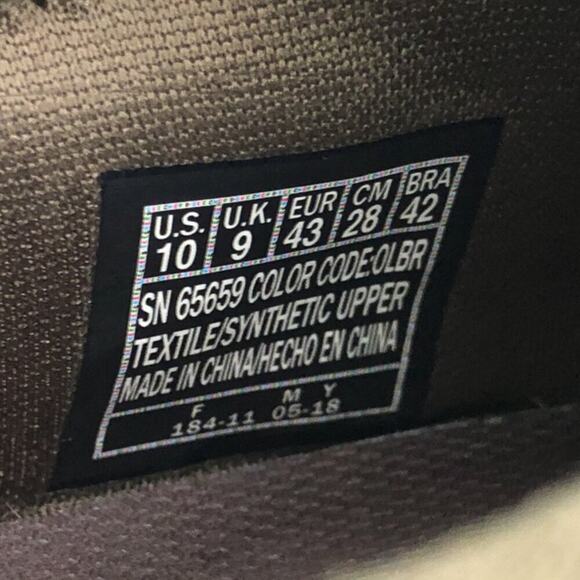 Skechers Relven Velton Sneaker Sporty Air Cooled Memory Foam Size 10 Green Brown - Picture 12 of 13